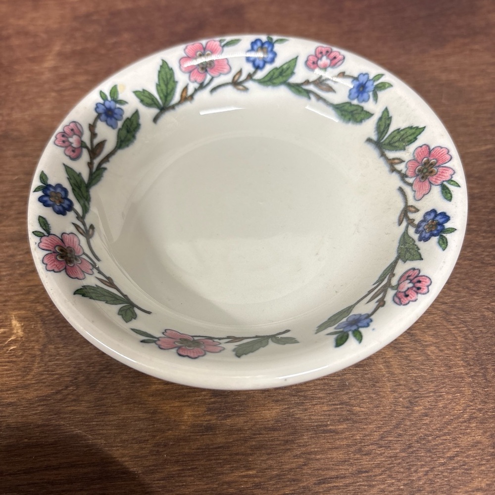 Vintage Sterling China Company Floral Patterned Vitrified China Bowl